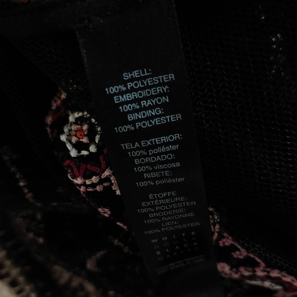 White House Black Market Floral Embroidered Sheer Mesh Elegant Tank Top Blouse - Picture 15 of 16